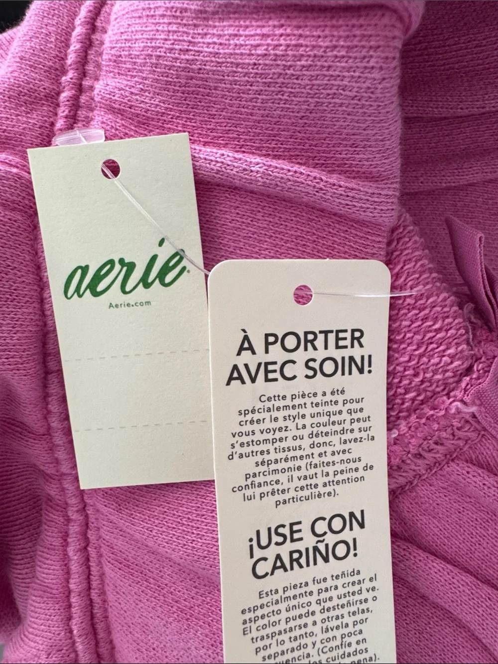 aerie Go-To Fleece Shorts in Hot Fuchsia